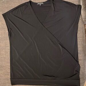 Banana Republic Black Wrap Blouse